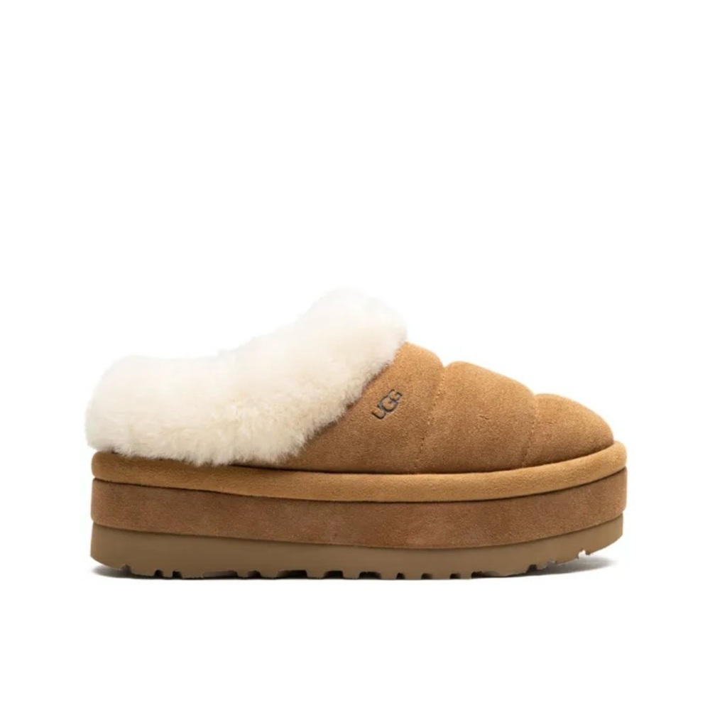 UGG Tazzlita Platform Women's Slippers - Chestnut, Size US 9